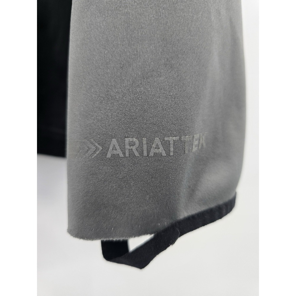 AriatTek Cold Series Pullover Jacket Gray Black 1/4 Zip Softshell Mens Large - Picture 5 of 6